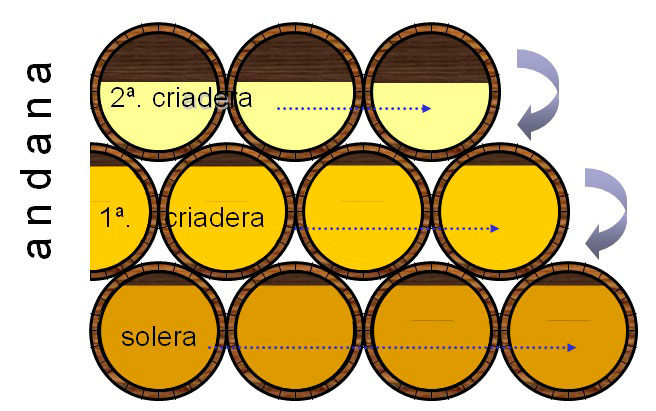 La imagen muestra el proceso de envejecimiento al que se somete al vinagre tras su fermentación